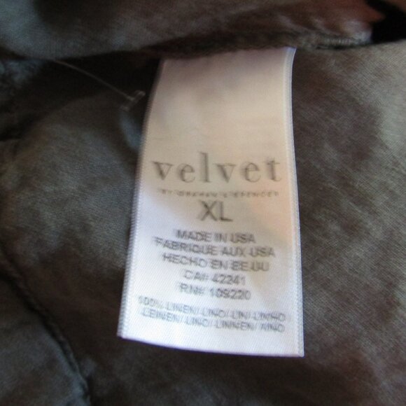 NEW Velvet by Graham & Spencer Linen Wide Leg Pants XL - Picture 6 of 6